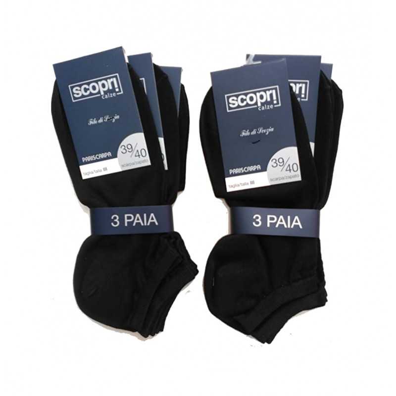 SCOPRI Invisible cotton short socks 6 pairs MELBOURNE Y-62-39