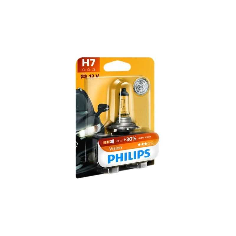 PHILIPS LAMP, LIGHT BULB H7 VISION PHILIPS 12V 55W PX26D 17240