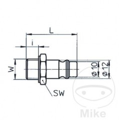 EWO CONNECTOR, OUTER THREAD 1/4 656.07.26