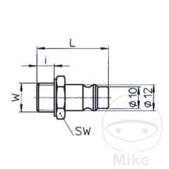 EWO CONNECTOR, OUTER THREAD 1/8 656.29.46