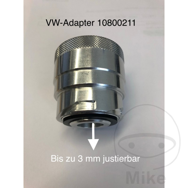 Spring loaded oil fill adapter 614.05.48