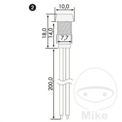 FOLIATEC led control indicator light 256.08.11