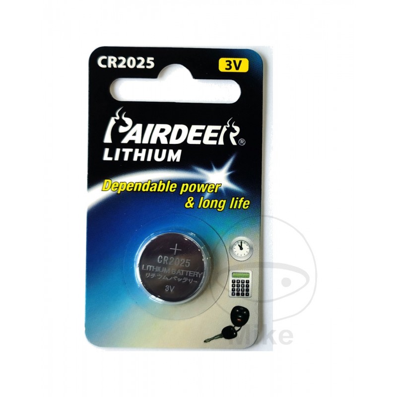 PAIRDEER Lithium button battery CR2025 1566777 156.60.06