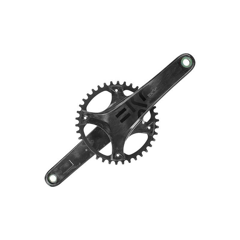 CAMPAGNOLO Juego de bielas y plato carbono sin cazoletas EKAR ULTRA TORQUE PRO TECH 145 BCD 172.5 MM 708844VAR