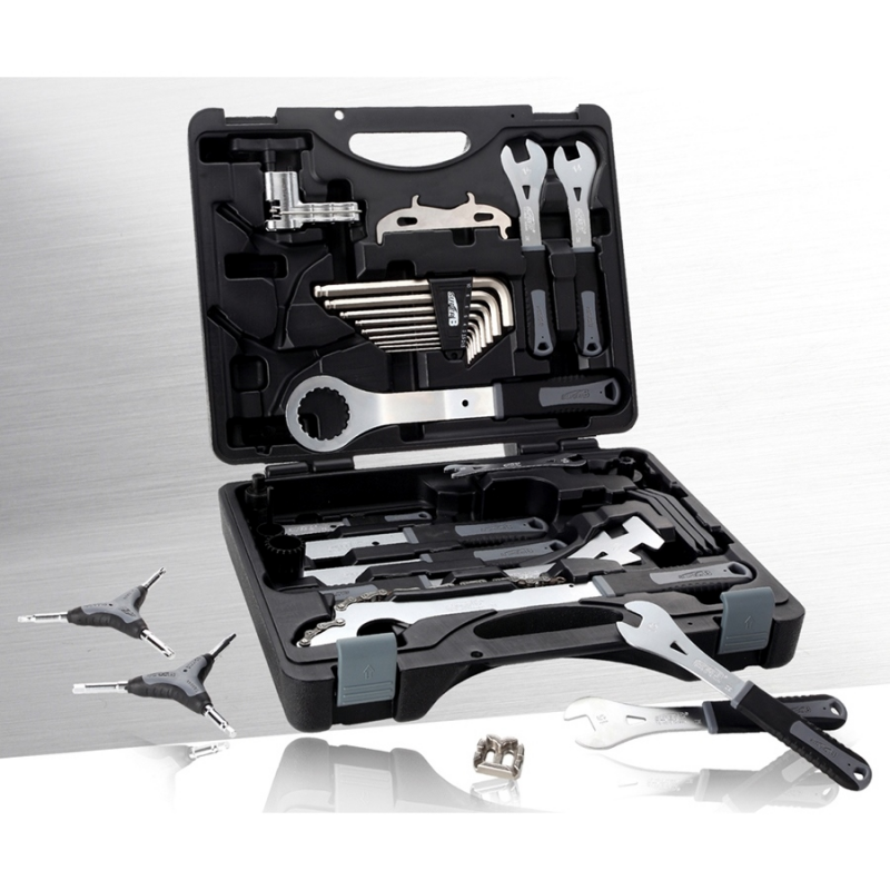 Case, tools, advanced, professional, 30pc, bicycle  TBA3000