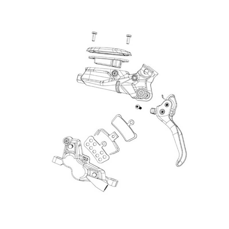 SRAM Aluminum disc brake lever replacement kit 2-RSC (A2) 103237