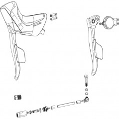 SRAM Brake lever and shift lever kit right disc brake RIVAL ETAP AXS 106472