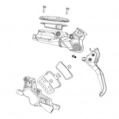 SRAM Organic / steel road brake pad set ROAD/ELIXIR/DB/LEVEL B1 20 U 106728