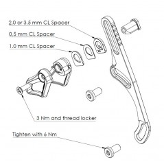 ABSOLUTE BLACK Chain guide oval and round chainring ISCG-05 719152