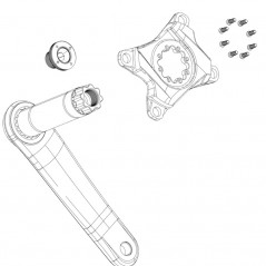 SRAM Kit guía de cadena para plato GUIA XX D1 32T 107574