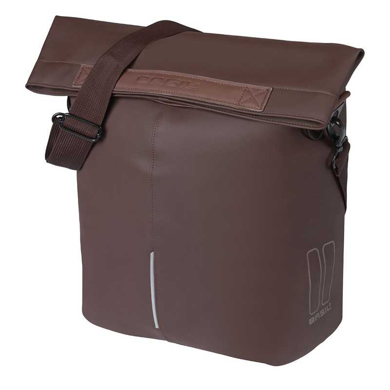 BASIL REAR CARRIER BAG VEGAN LEATHER HOOK-ON 14-16L (49X30X18 CM) 722225VAR