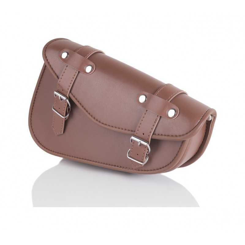 Saddlebag left side leather synthetic leather