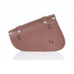 Saddlebag left side leather synthetic leather