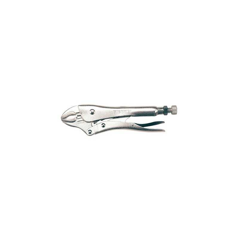 Locking pliers, grip straight mouth and round fastening 250mm - 10