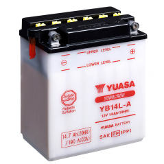 YUASA BATTERY YB14L-A Dry charged (sin electrolito) 61415