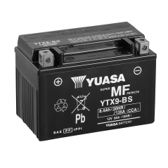 YUASA Batería YTX9-BS Combipack con Electrolito - Reemplaza a Marca 61312