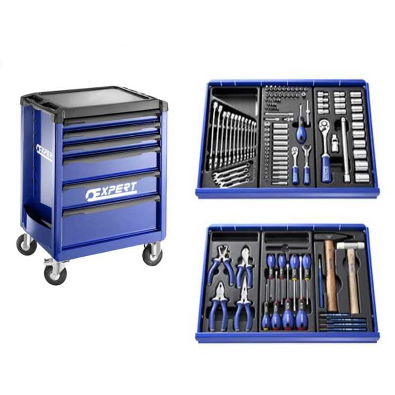 EXPERT Workshop trolleys equipped with 123 tools 89117000