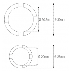 MOTION PRO Cylindrical crenellated vessel with notches 89310005