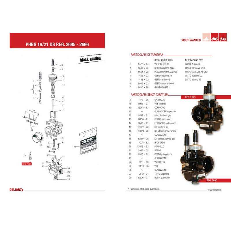 DELLORTO CARBURETOR Ø19 PHBG RACING EDITION 1014973