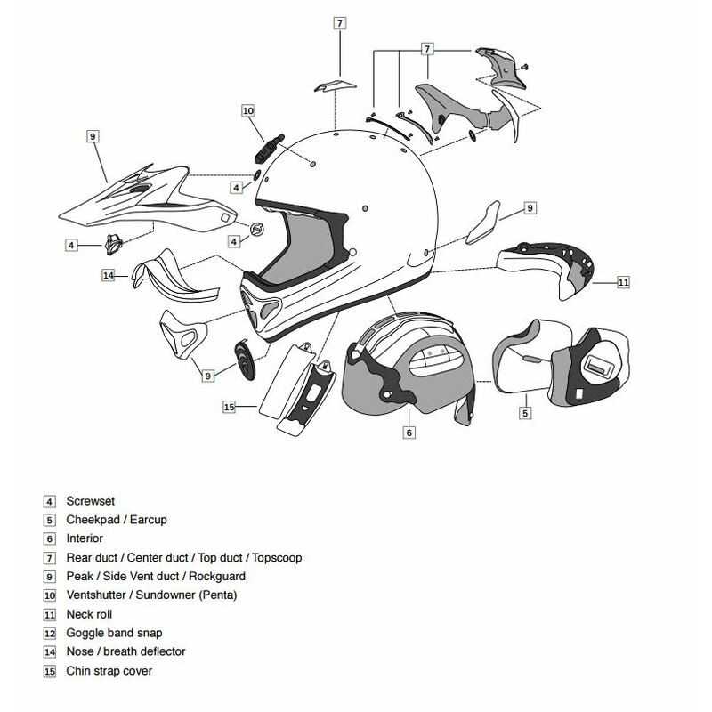 Arai helmet hot sale parts replacement