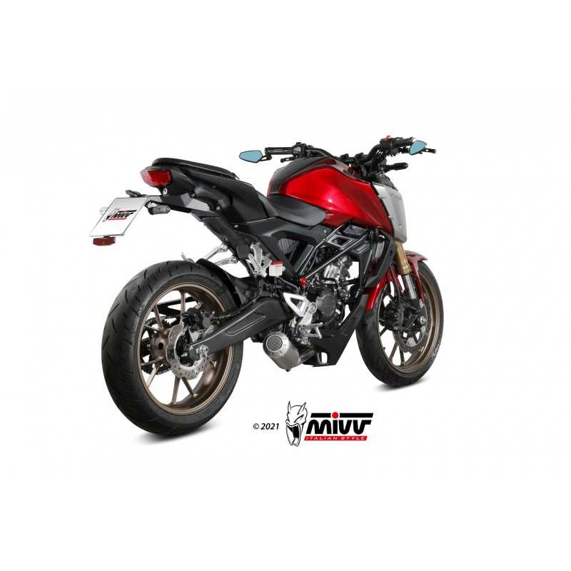 MIVV Complete motorcycle exhaust high position / HIGH UP SPORT FULL SYSTEM 1X1 GPPRO CARBON H.077.L2P