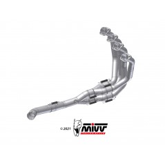 MIVV Complete motorcycle collector pipe compatible with original exhausts and MIVV SPORT NO-KAT K.052.C1