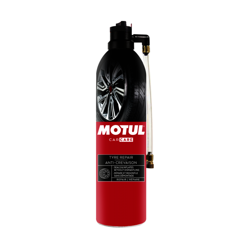 MOTUL Repara pinchazos en spray para coche - Sella y vuelve a inflar al instante 110142