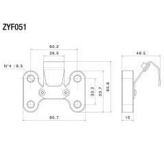 RIZOMA Puente de manillar para moto ZYF051