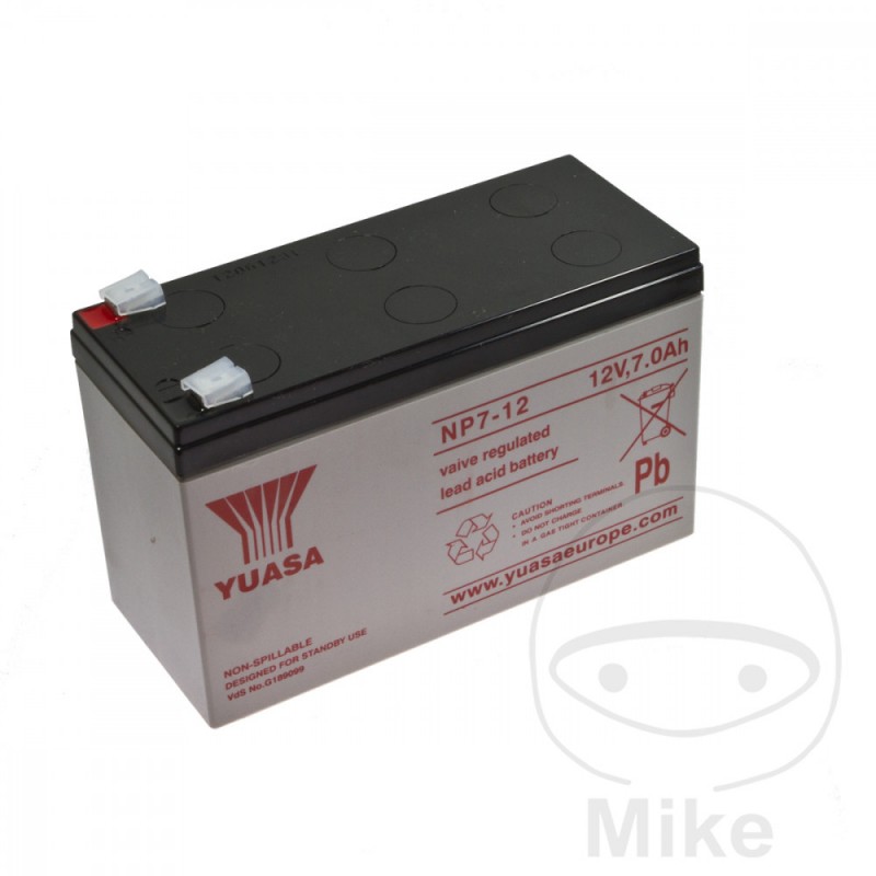 YUASA BATERIA MOTO SIN MANTENIMIENTO NP 7-12 707.16.81