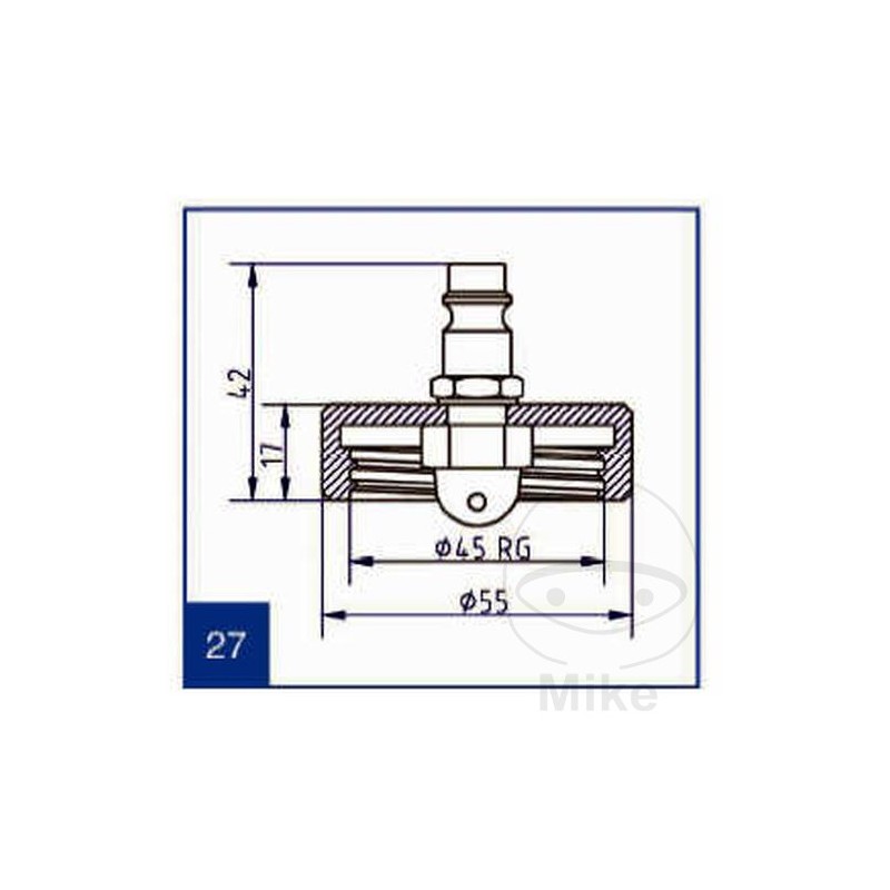 ATE Brake bleeding connection cap NR.27 03.9302-0703.2 657.00.25