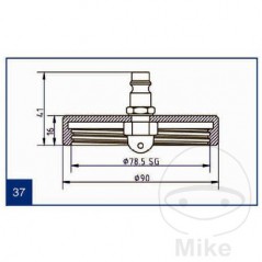 ATE Brake bleeding connection cap NR.37 03.9302-0736.2 657.00.27