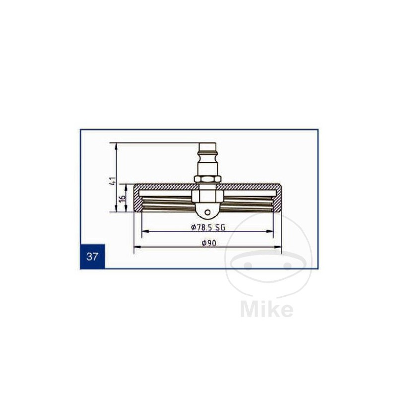 ATE Brake bleeding connection cap NR.37 03.9302-0736.2 657.00.27