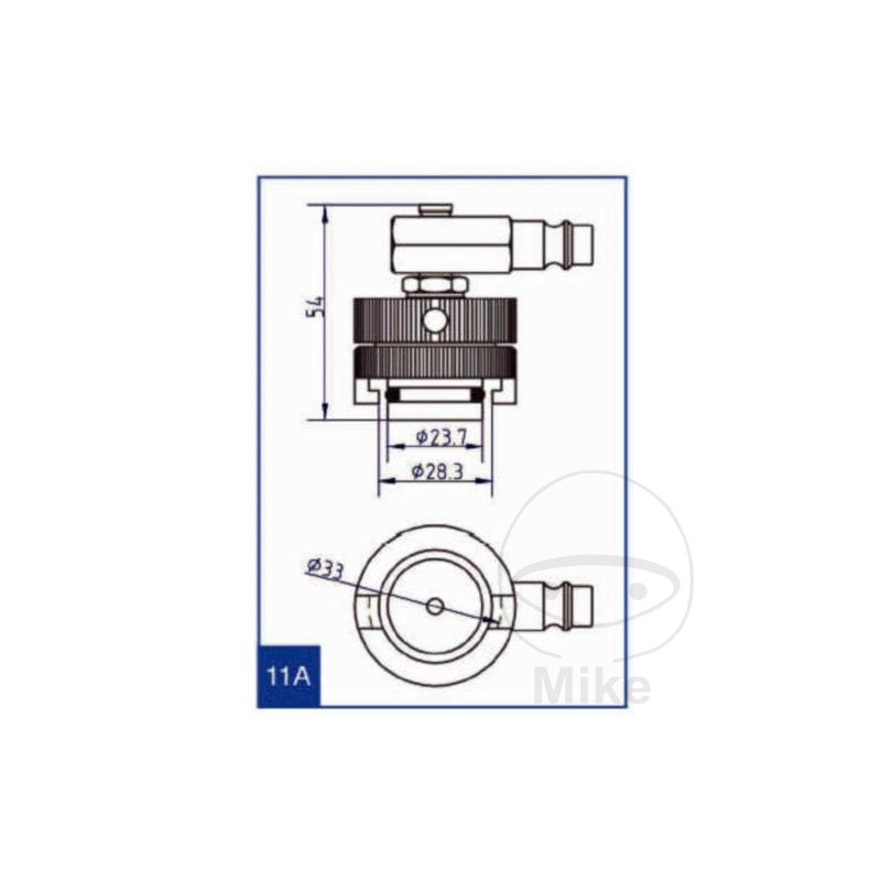 ATE Brake bleeding connection cap NR.11 A 03.9302-0921.2 657.01.11