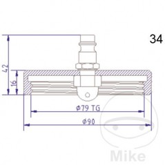 ATE Brake bleeding connection cap NR.34 03.9302-0928.2 657.20.10