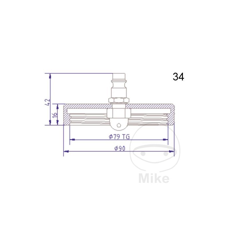 ATE Brake bleeding connection cap NR.34 03.9302-0928.2 657.20.10