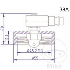 ATE Brake bleeding connection cap NR.38 A 03.9302-0740.2 657.21.01