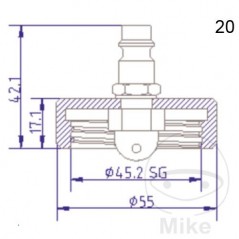 ATE Brake bleeding connection cap NR.20 03.9302-0702.2 657.21.92