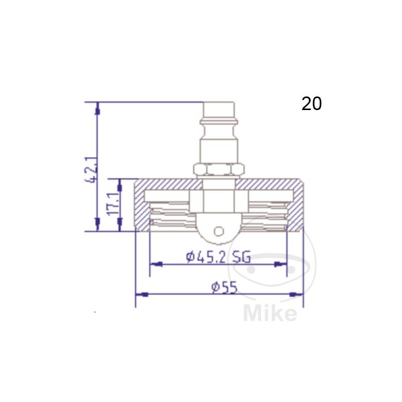 ATE Brake bleeding connection cap NR.20 03.9302-0702.2 657.21.92