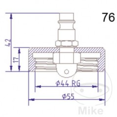 ATE Brake bleeding connection cap NR.76 03.9302-0734.2 657.22.42