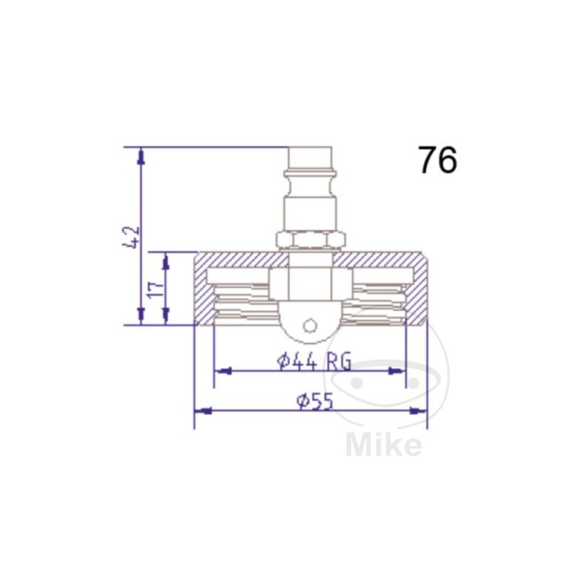 ATE Brake bleeding connection cap NR.76 03.9302-0734.2 657.22.42