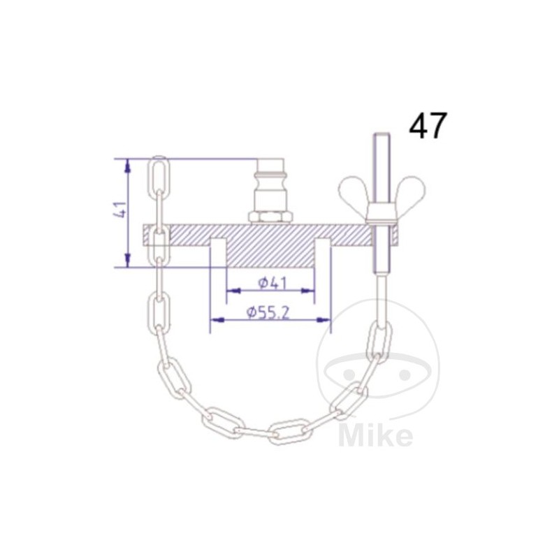 ATE Brake bleeding connection cap NR.47 03.9302-0767.2 657.23.17