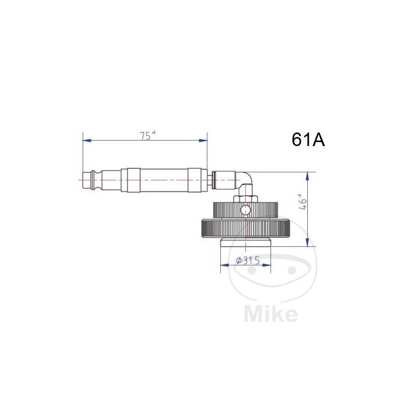 ATE Brake bleeding connection cap NR.61 A 03.9302-0923.2 657.25.07