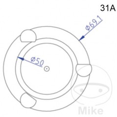 ATE Brake bleeding connection cap NR.31 A 03.9302-0935.2 657.28.20