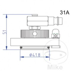 ATE Brake bleeding connection cap NR.31 A 03.9302-0935.2 657.28.20