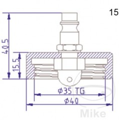 ATE Brake bleeding connection cap NR.15 03.9302-0922.2 657.32.32