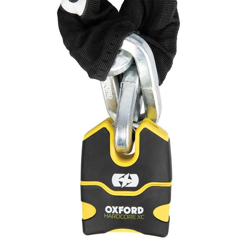 OXFORD Padlock + chain with cover HARDCORE XC13 - 1.2 M X 13 MM 1092846