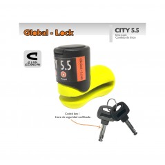 GLOBAL-LOCK Anti-theft disc with key and accessories CITY 5,5 FUNDA + REMINDER 5726829