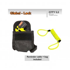 GLOBAL-LOCK Anti-theft disc with key and accessories CITY 5,5 FUNDA + REMINDER 5726829