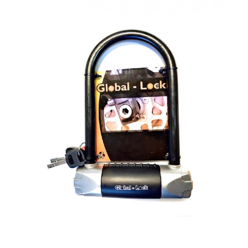 GLOBAL-LOCK Anti-theft u with disc key and light 16 185X245 5726842